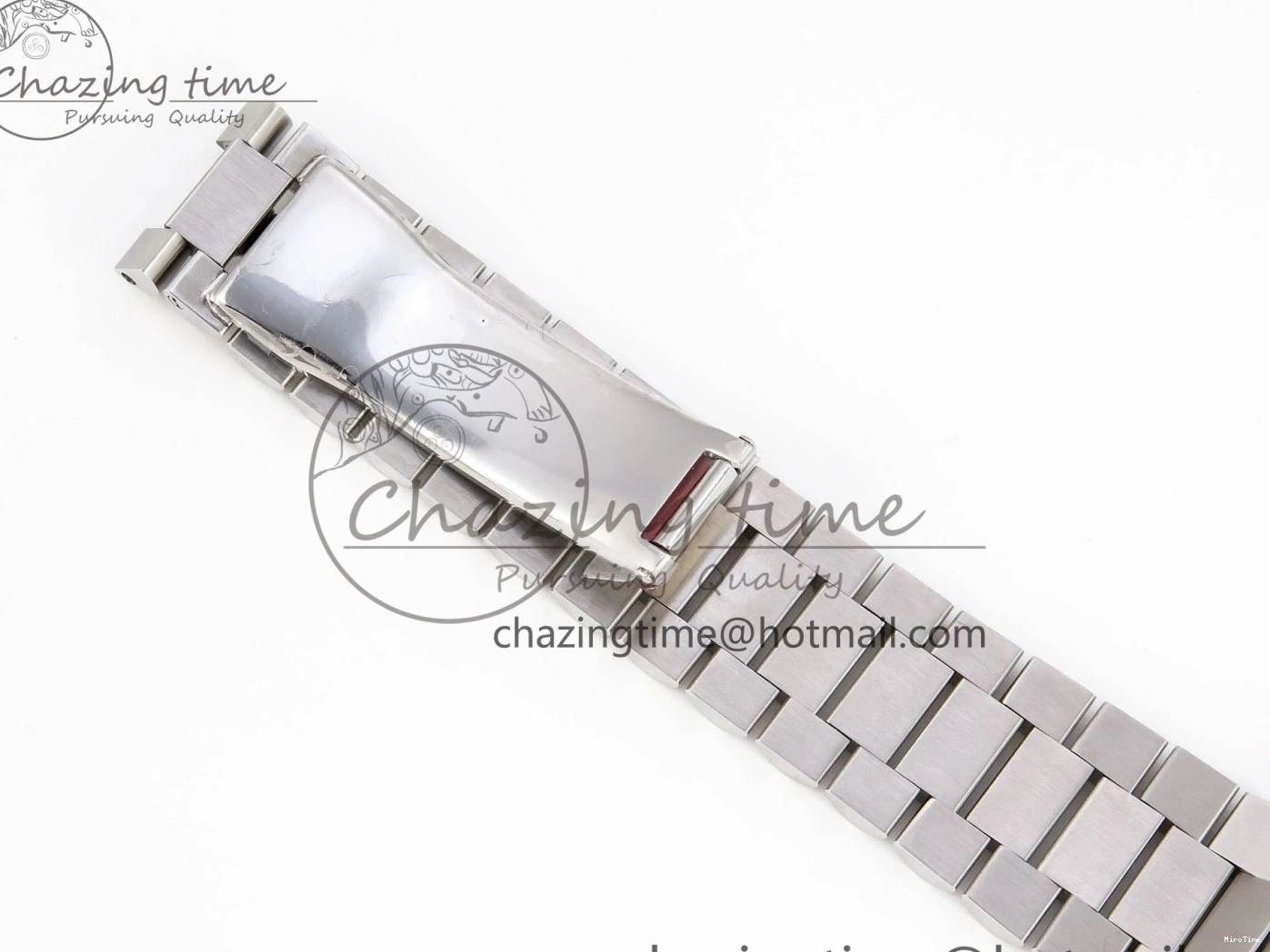 MiroTime 0426 QuickDry DayDate 40 SS GSF Gain Weight Blue Roman Dial Diamonds Bezel on President Bracelet A 1917